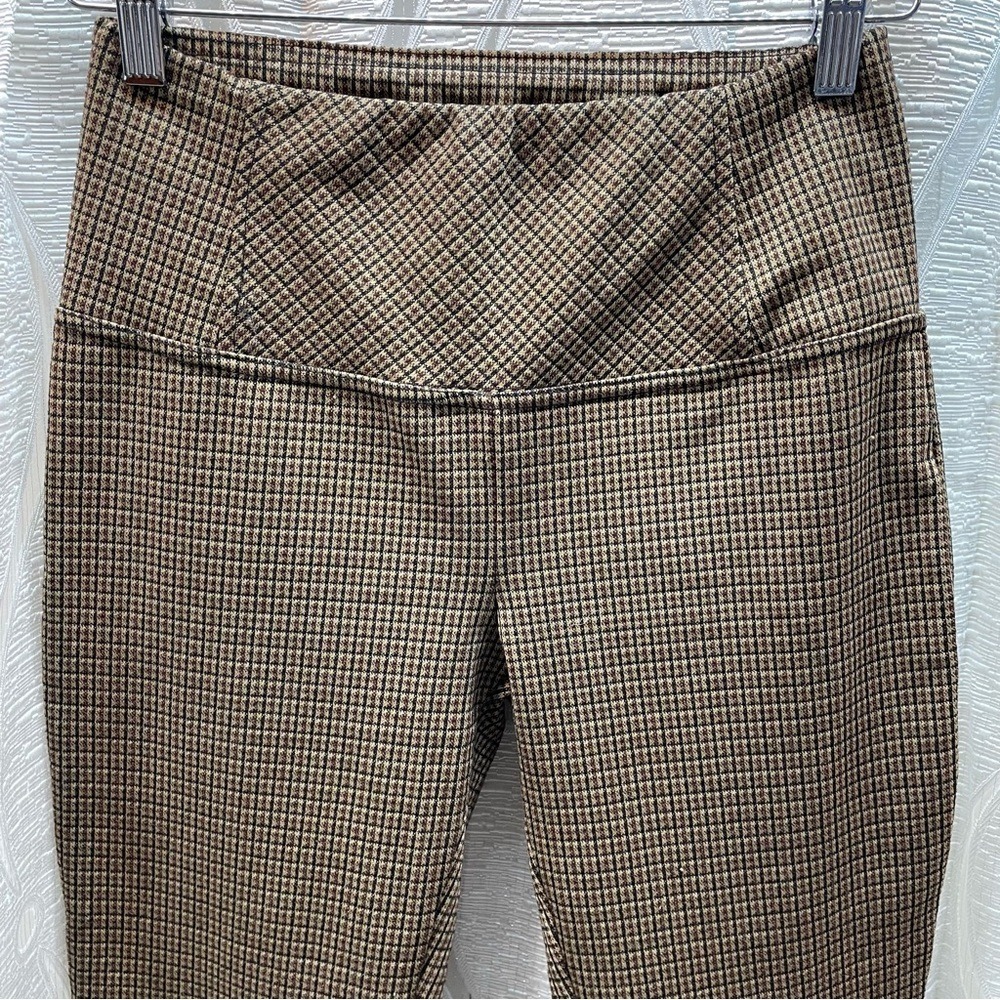 ZIC Signature‎ Leggings Womens Small Brown Plaid Houndstooth Excellent 30W029S